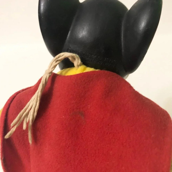 1988 Vintage Viacom Vinyl Head Mighty Mouse Plush Toy 8 Inch Tall - Picture 15 of 16